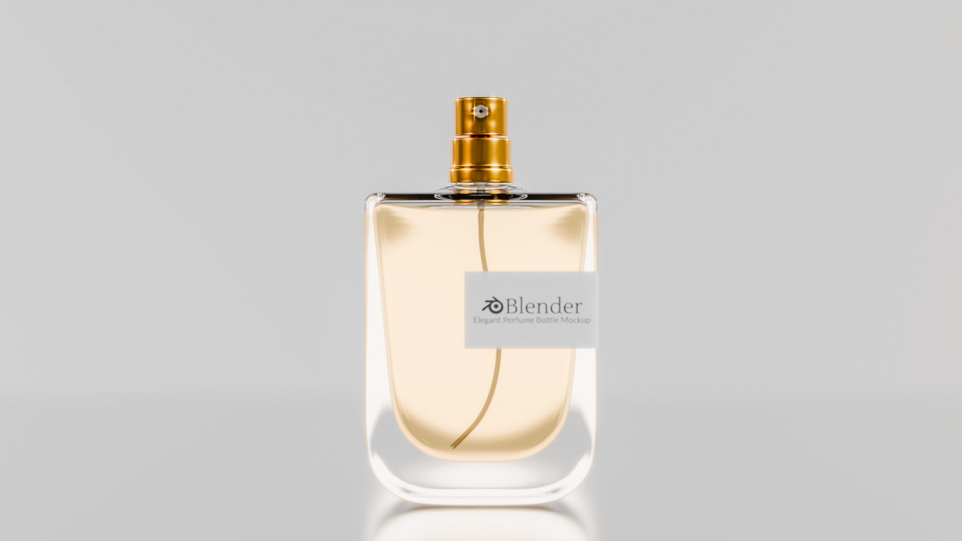 Elegant perfume bottle mockup Low-poly 3D model_13