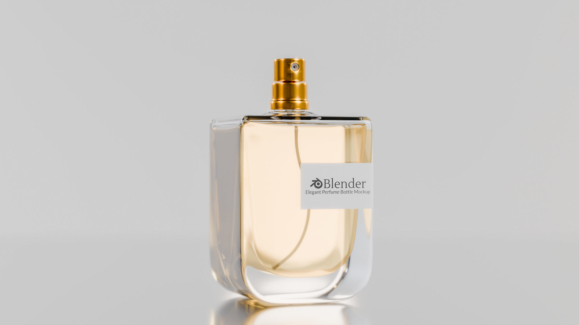 Elegant perfume bottle mockup Low-poly 3D model_16