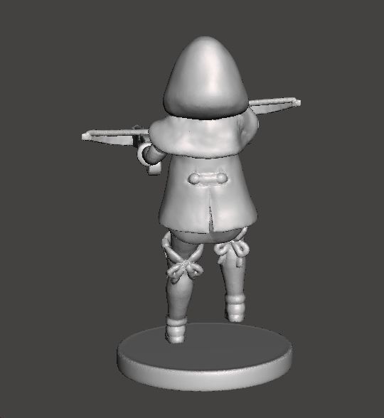 LINKLE DUAL CROSSBOWS MINIATURE MODEL FANTASY GAMES RPG DND 3D print model_5