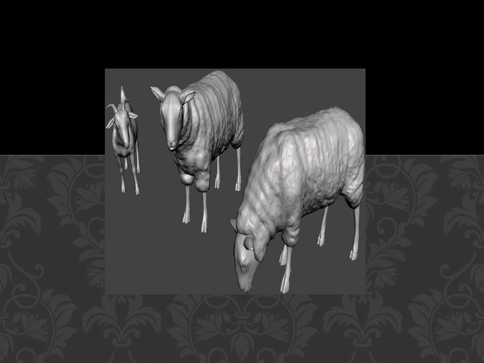 Animal Pack 10 3D Printable STL Jungle Farm Zoo Sea 3D print model_4