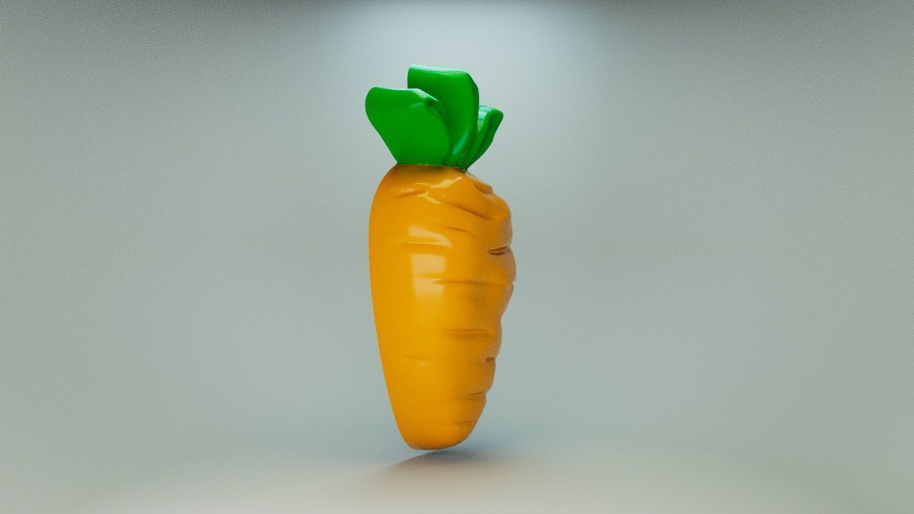 Gummy Carrot 3D print model_4