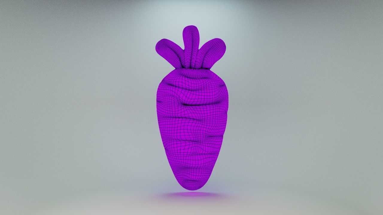 Gummy Carrot 3D print model_9
