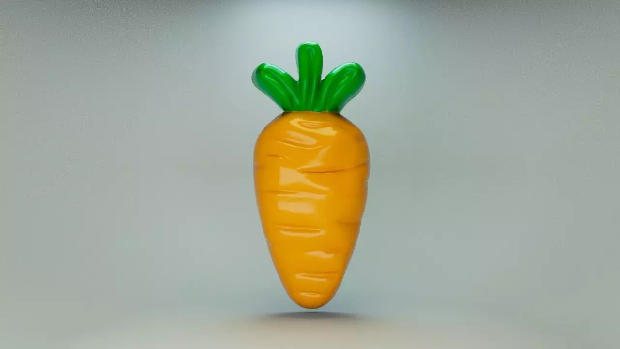 Gummy Carrot 3D print model_0