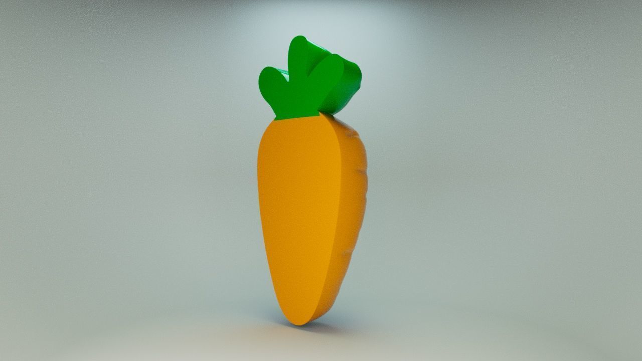Gummy Carrot 3D print model_3