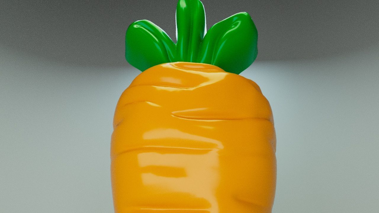Gummy Carrot 3D print model_8