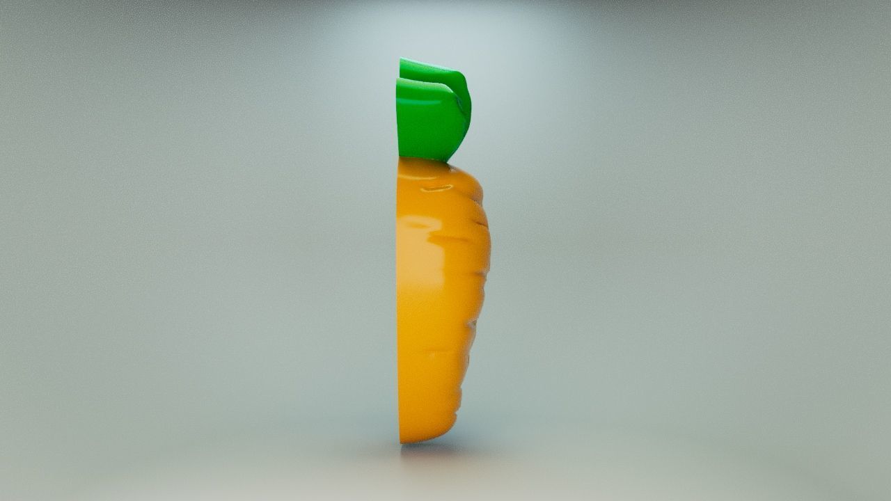 Gummy Carrot 3D print model_1