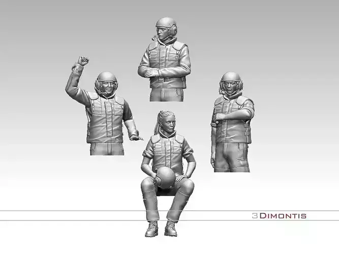 Israel tank crew idf 3D print model