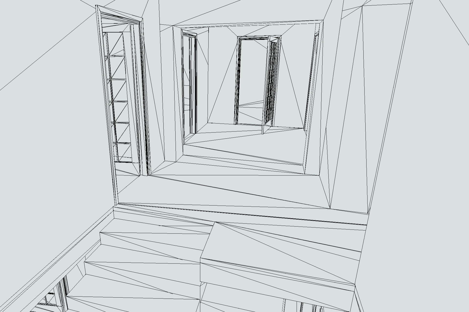 H0001 High-Tech Residence Low-poly 3D model_17