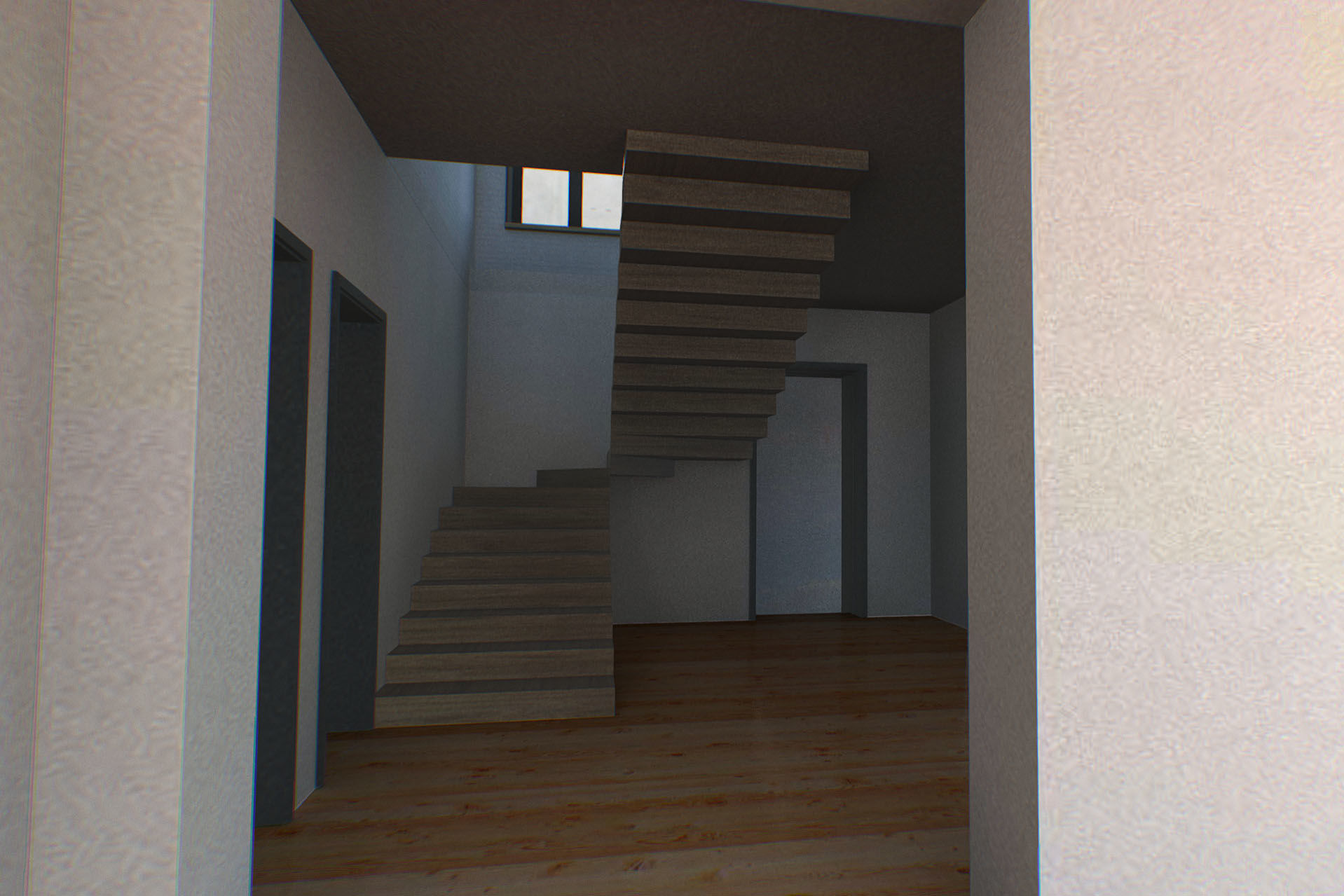 H0001 High-Tech Residence Low-poly 3D model_11