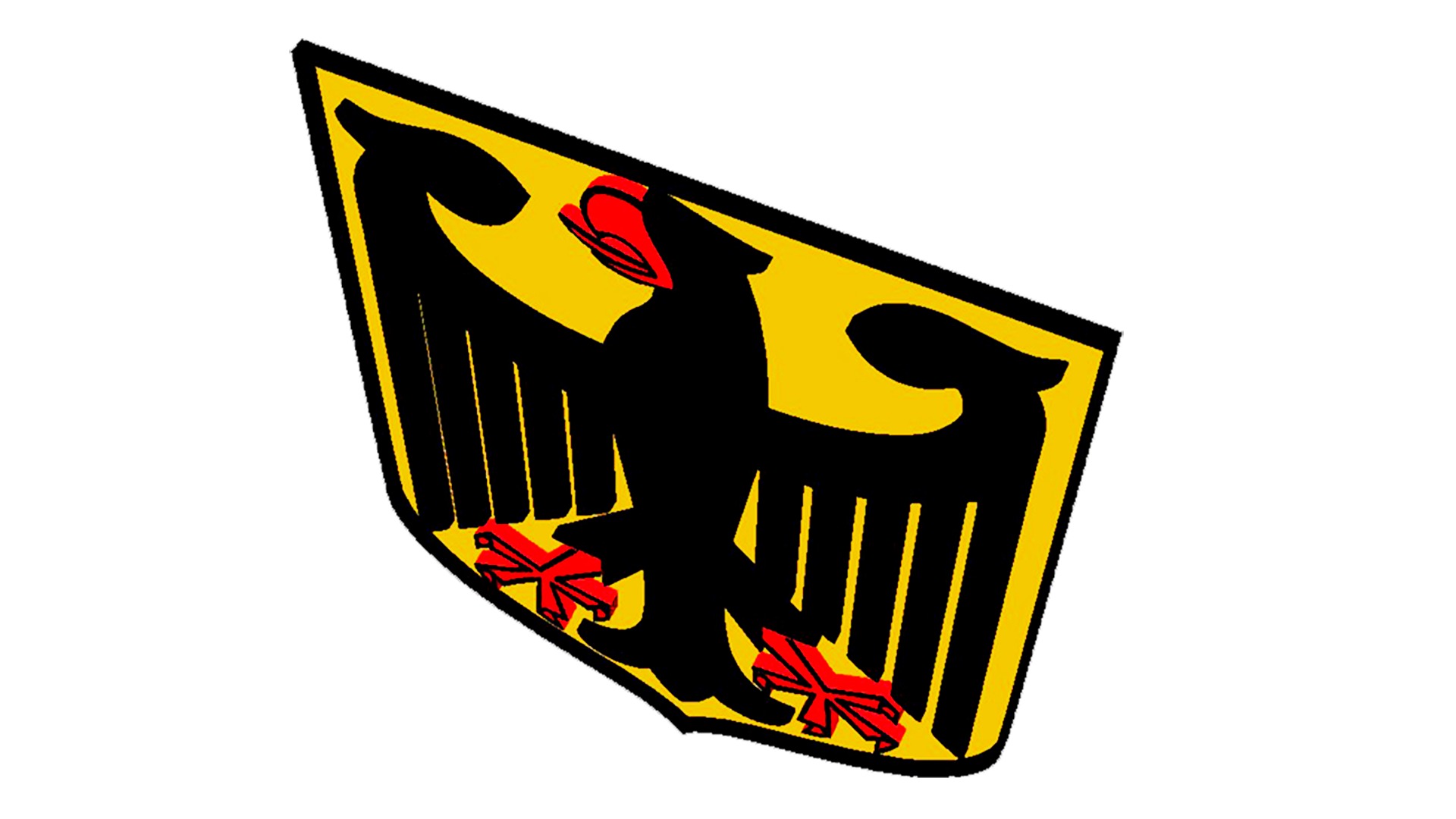 Coat of arms of Germany Low-poly 3D model_4