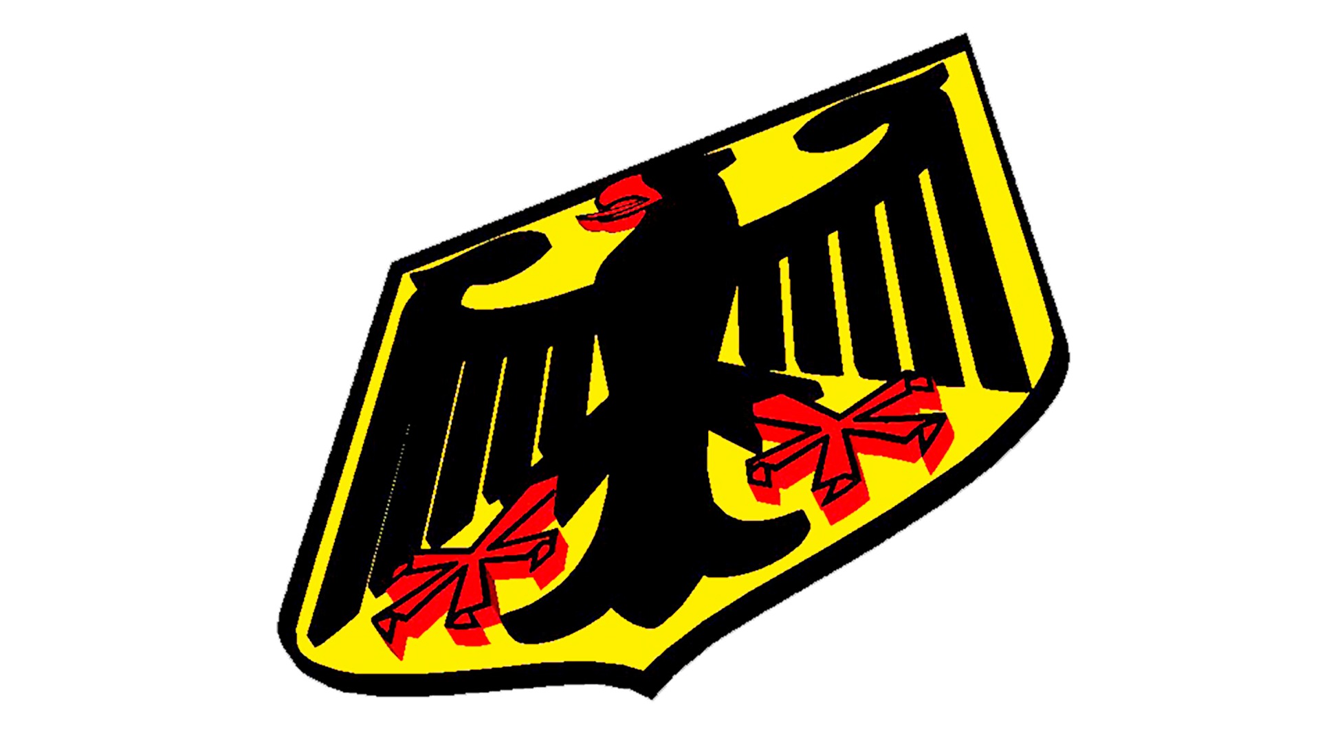 Coat of arms of Germany Low-poly 3D model_5