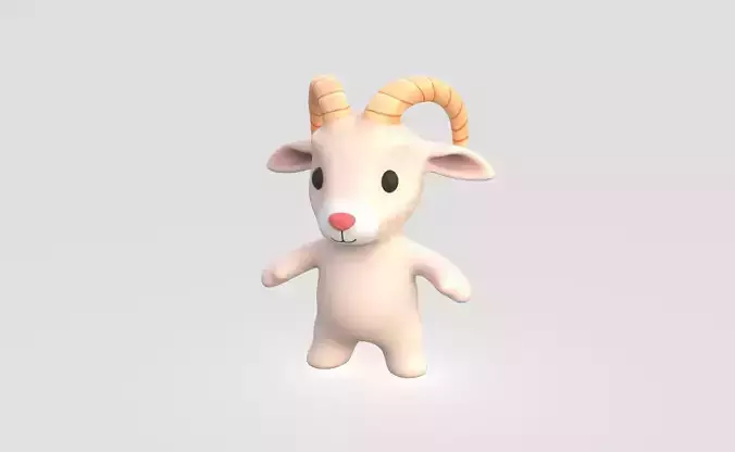Little animal baby - Goat cute - Character019