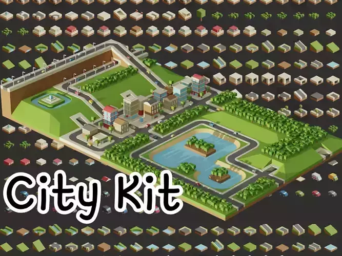 3D City Kit Builder 3D model