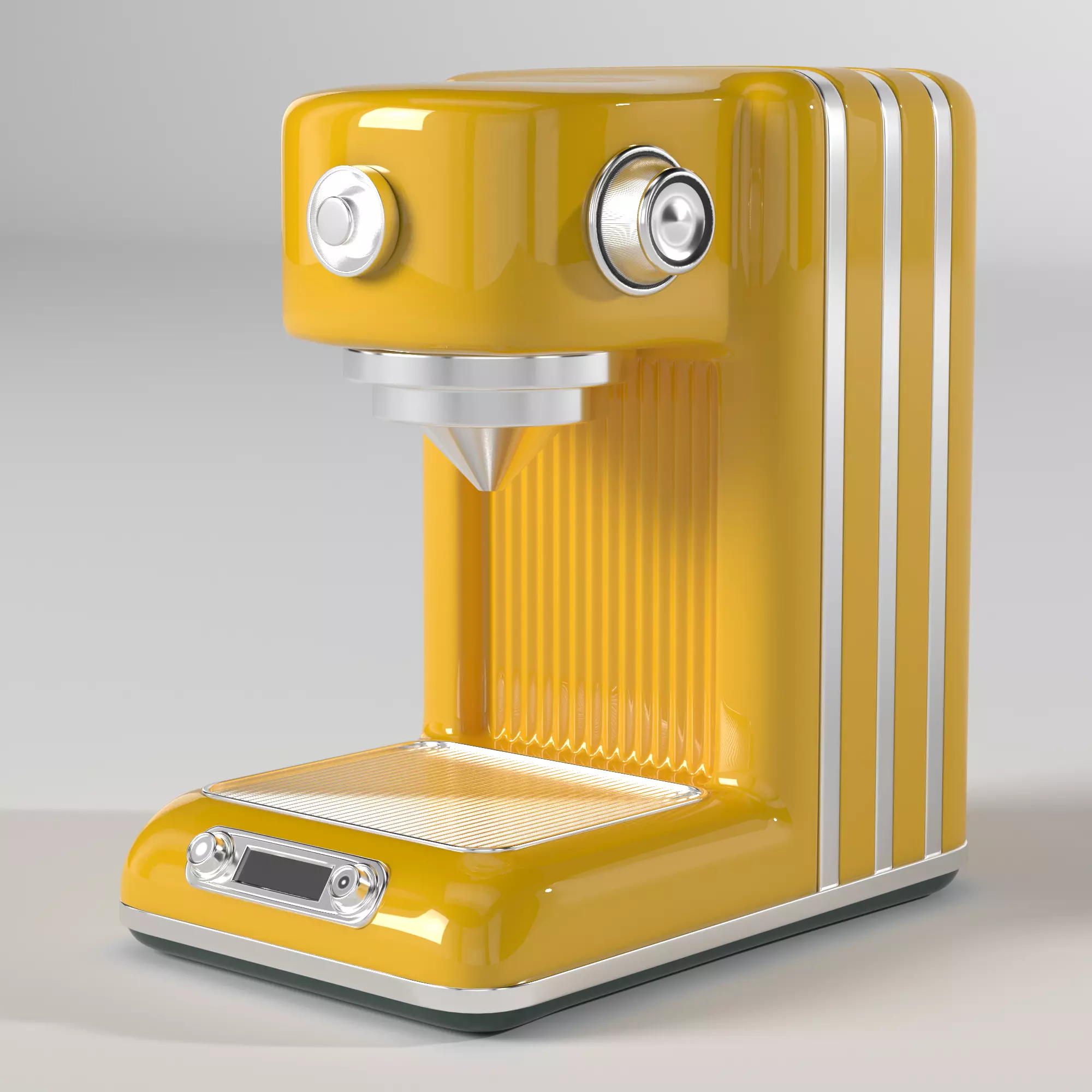 Coffe machine Low-poly 3D model_0