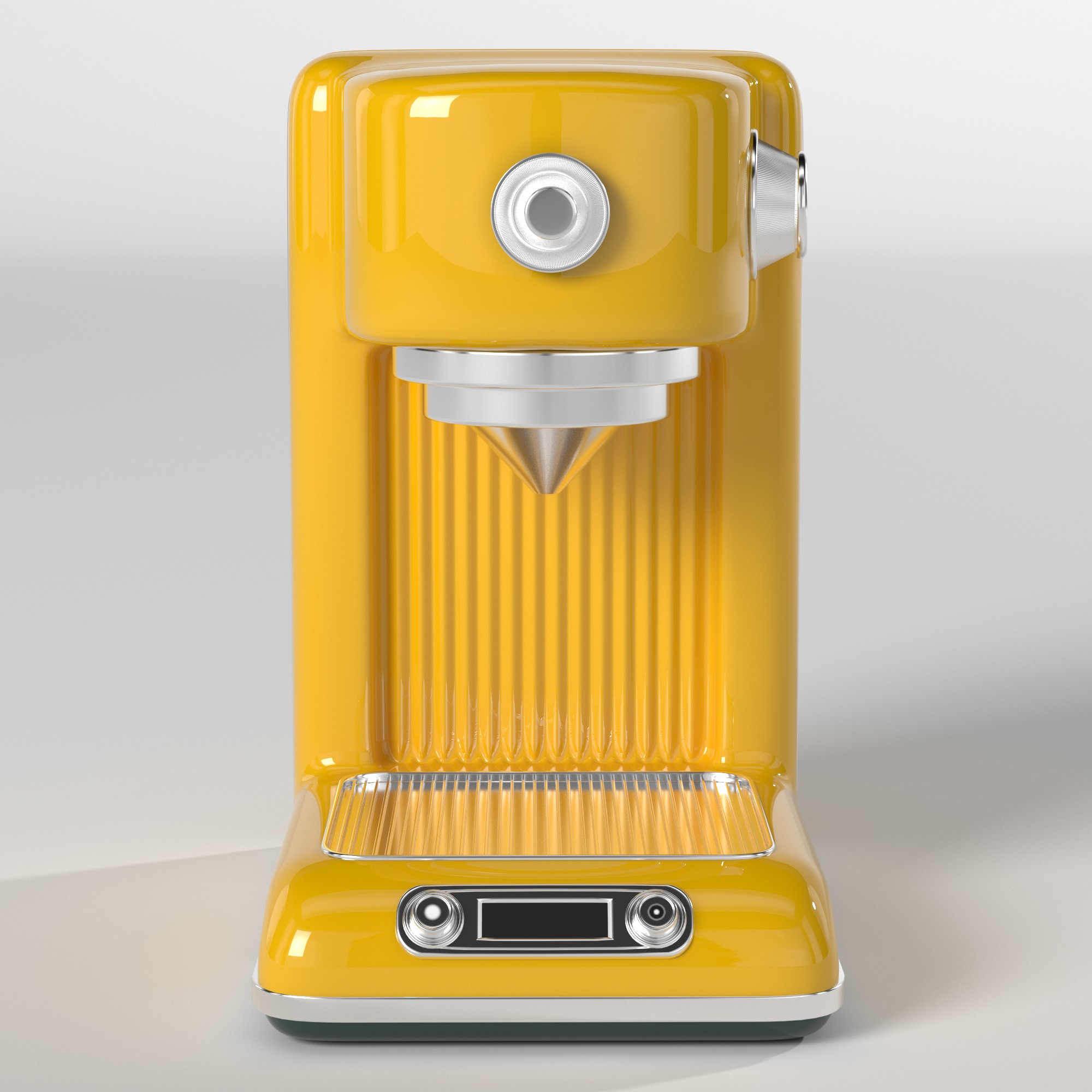 Coffe machine Low-poly 3D model_2