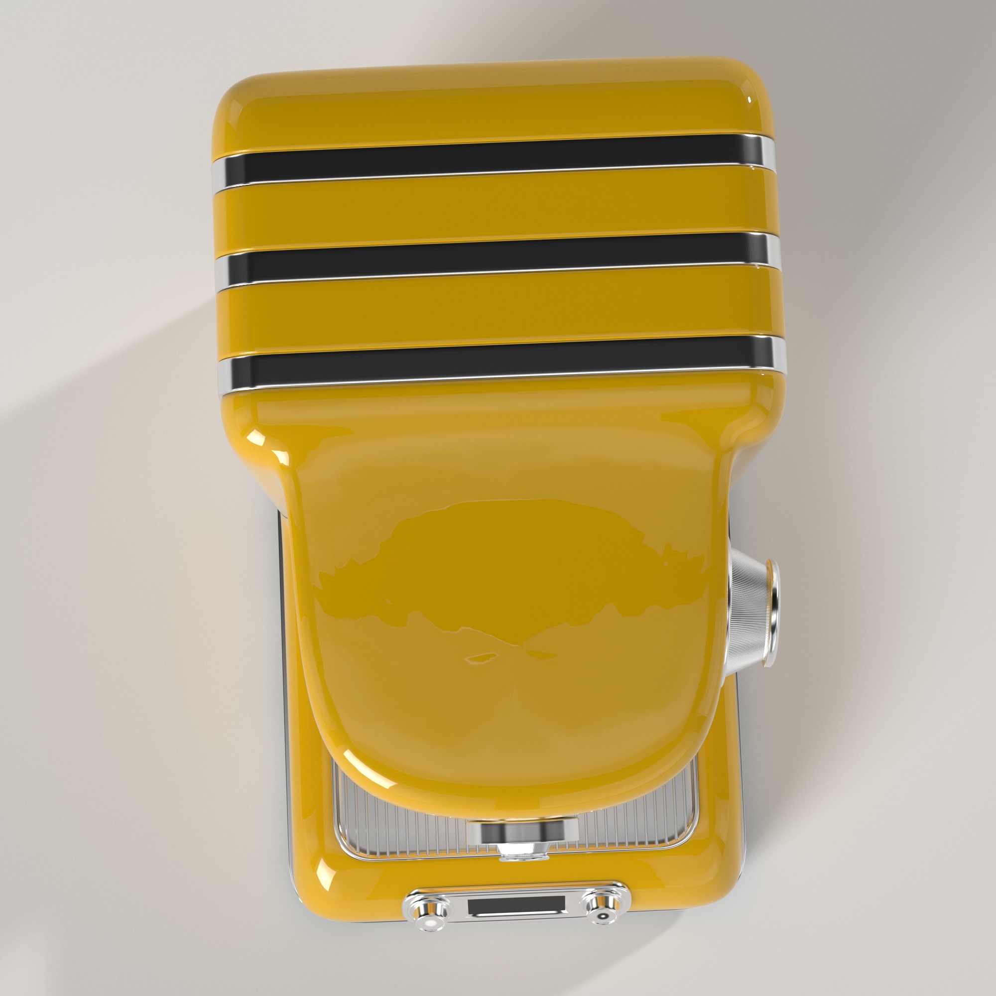 Coffe machine Low-poly 3D model_4