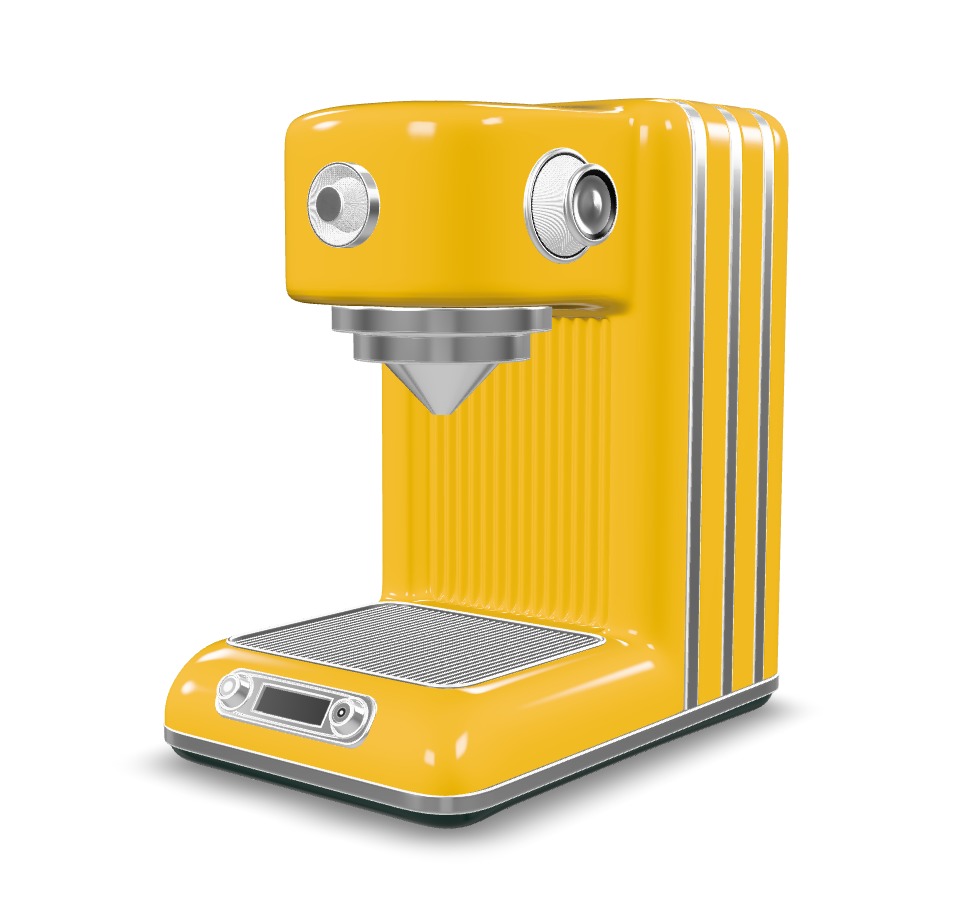 Coffe machine Low-poly 3D model_5