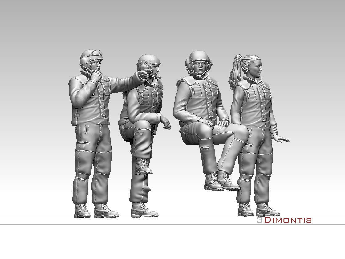 Israel tank crew IDF 3D print model_19