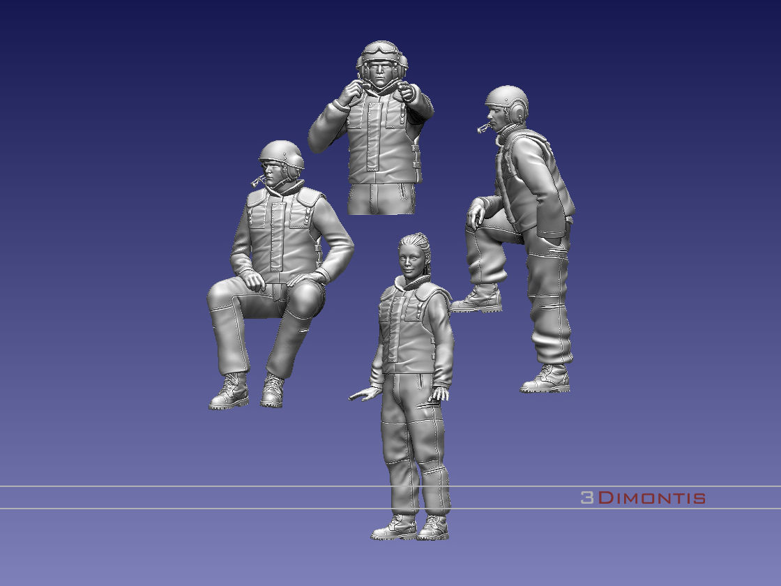 Israel tank crew IDF 3D print model_44