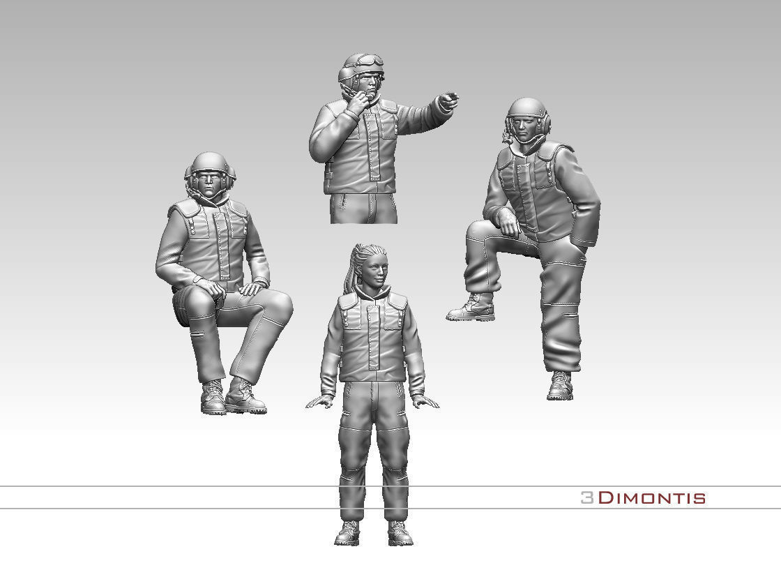 Israel tank crew IDF 3D print model_50