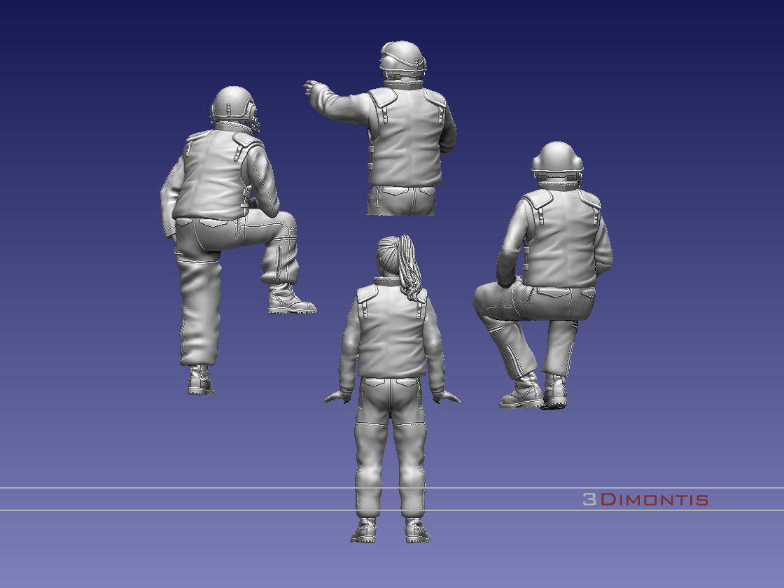 Israel tank crew IDF 3D print model_40