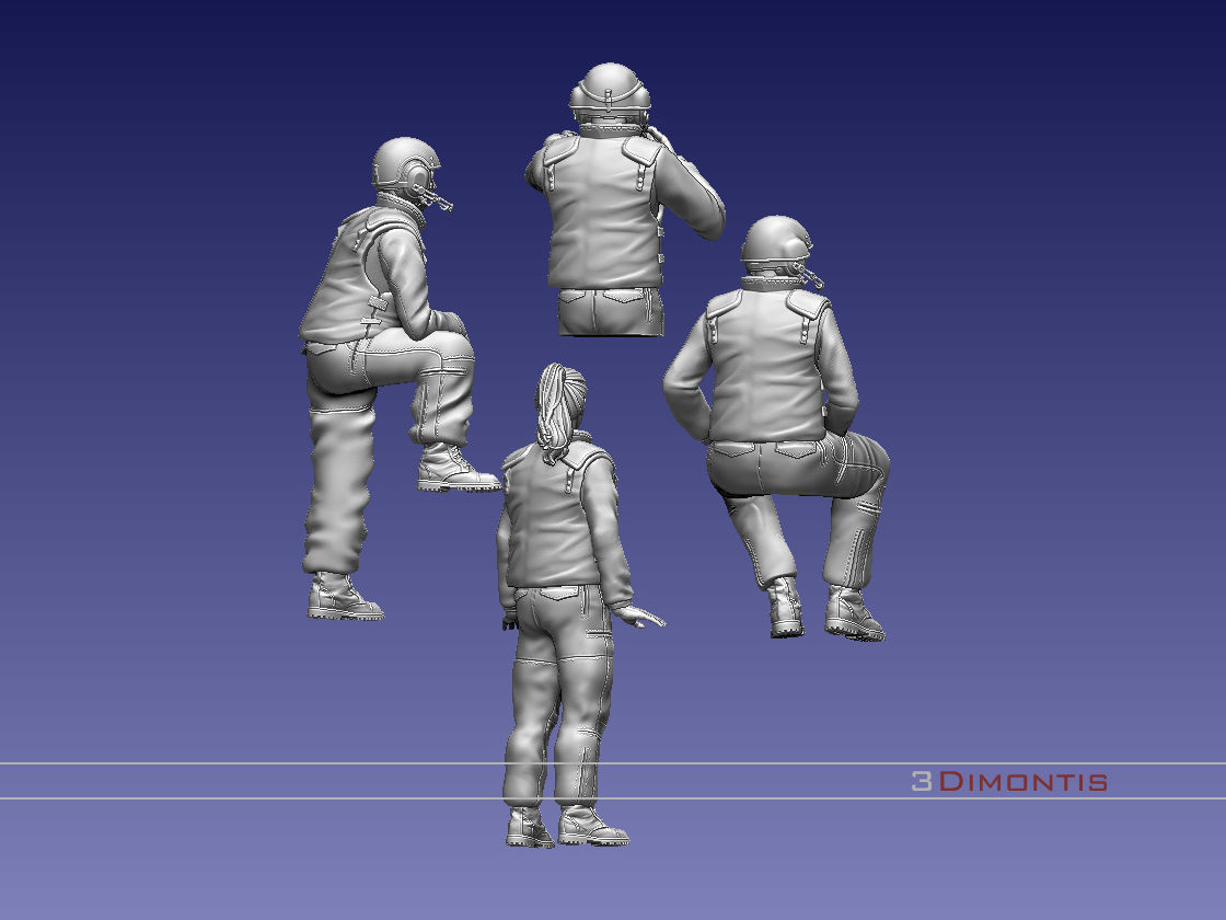 Israel tank crew IDF 3D print model_60