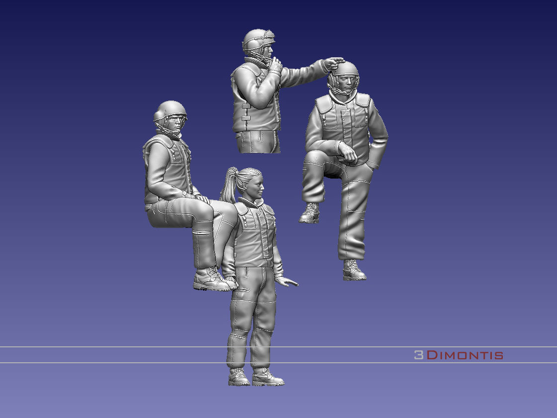 Israel tank crew IDF 3D print model_77