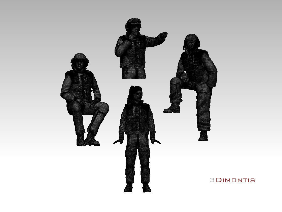 Israel tank crew IDF 3D print model_33