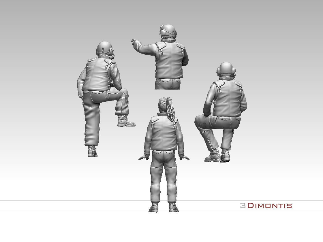 Israel tank crew IDF 3D print model_75