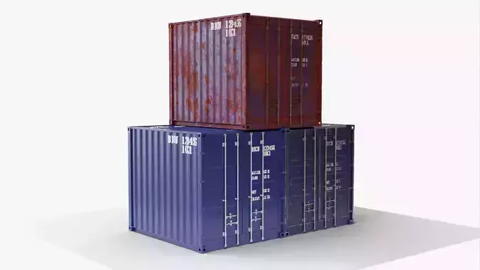 10Ft Cargo Container - Blue