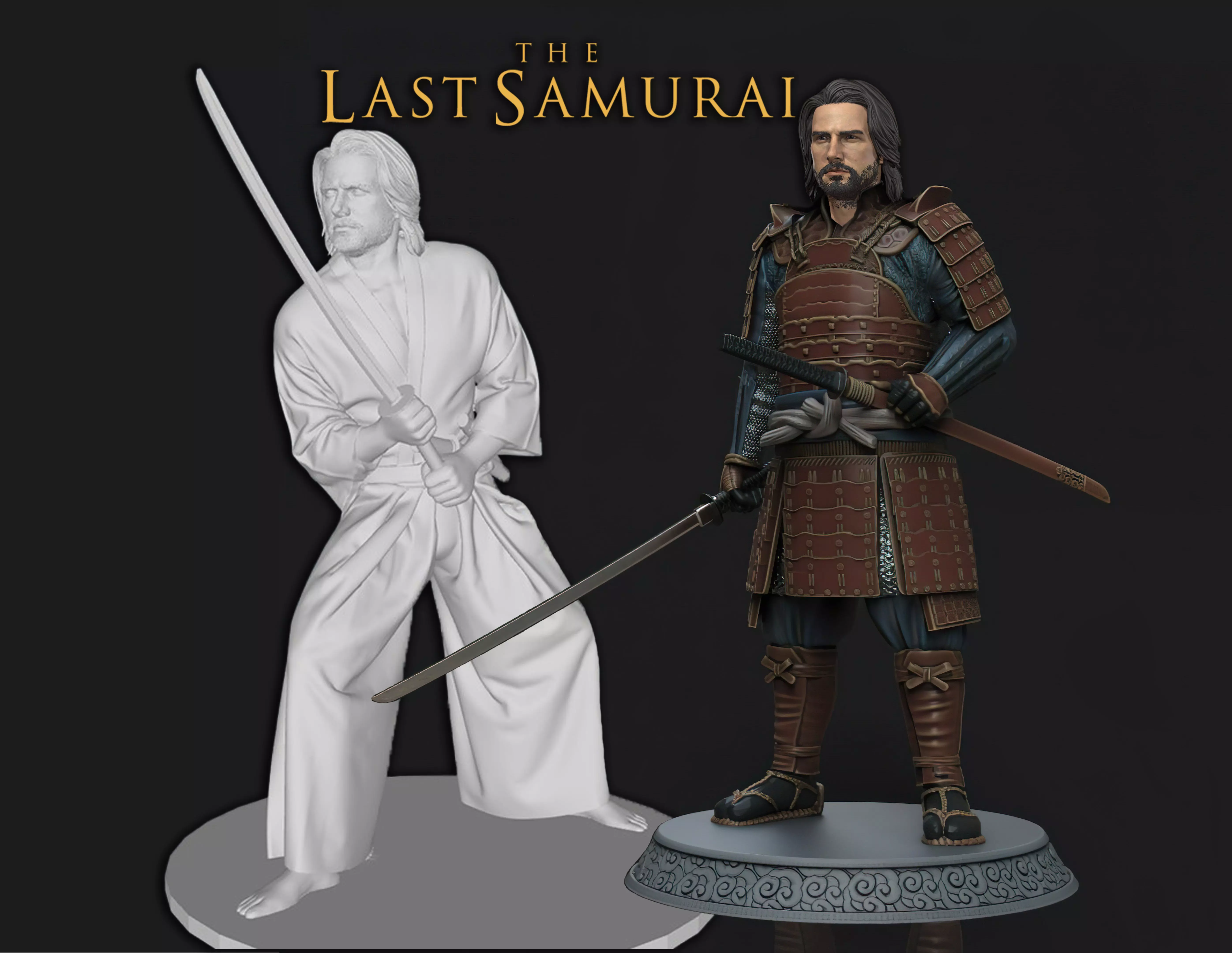 Last Samurai Tom Cruise Action Figures Custom 3D Print Model 3D print model