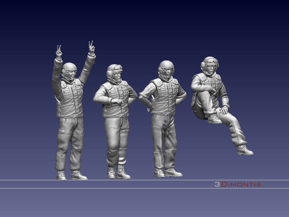 Israel tank crew IDF 3D print model_11