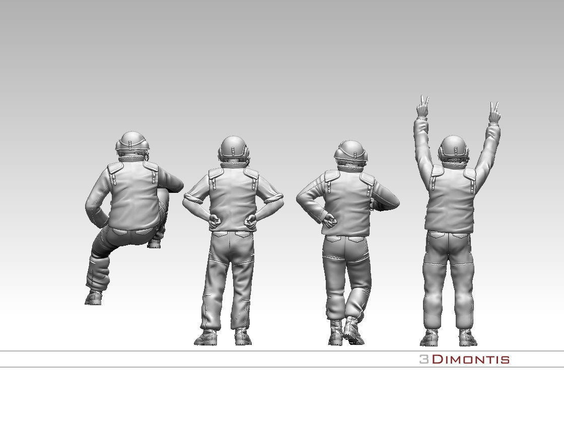 Israel tank crew IDF 3D print model_14