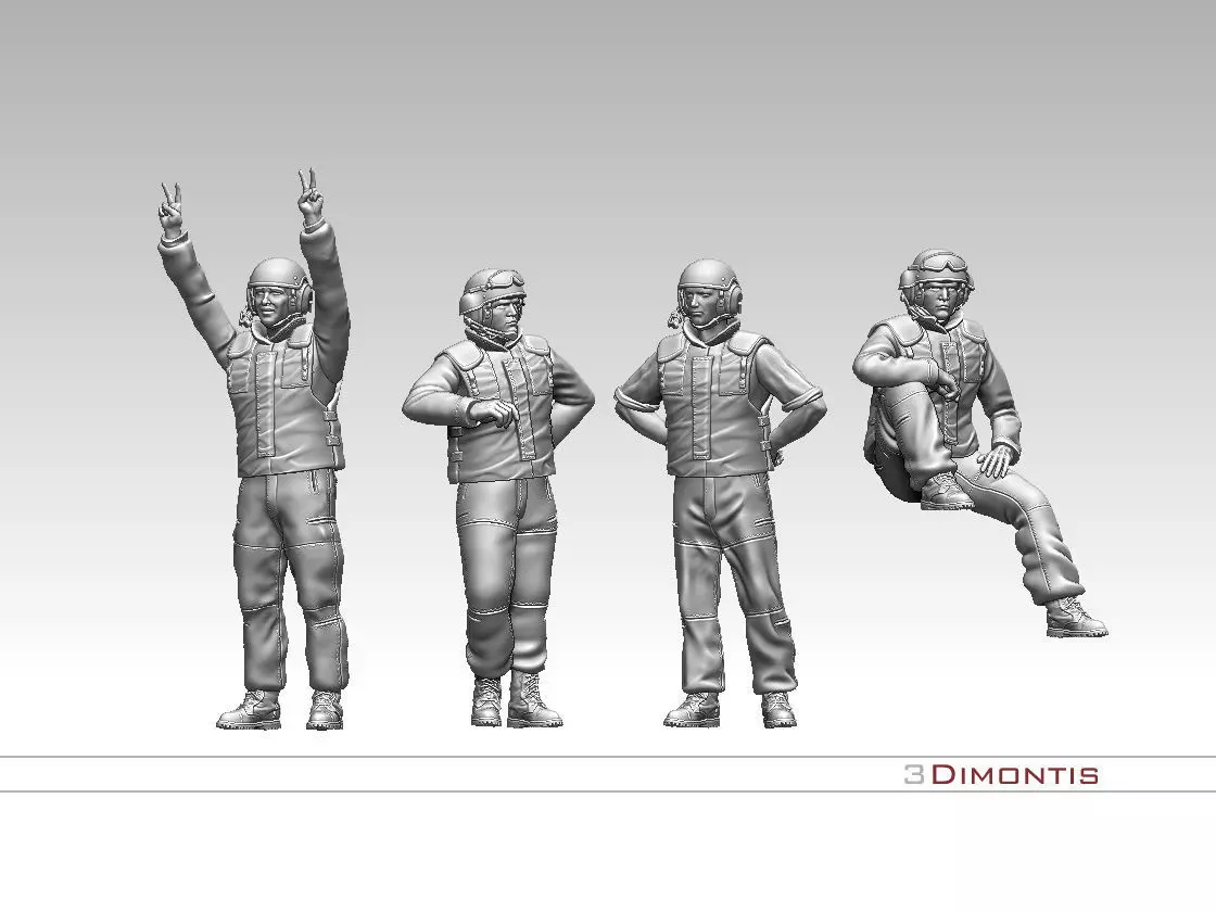 Israel tank crew IDF 3D print model_0