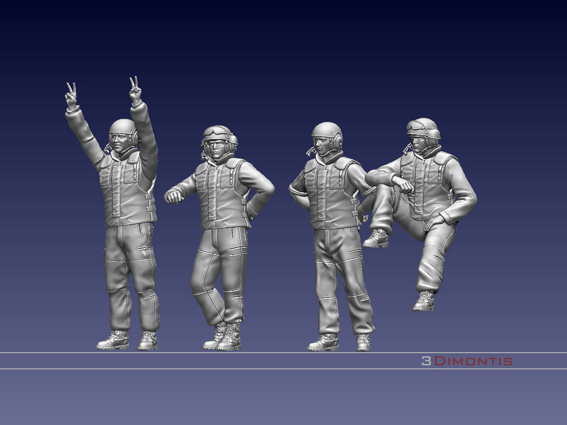 Israel tank crew IDF 3D print model_51