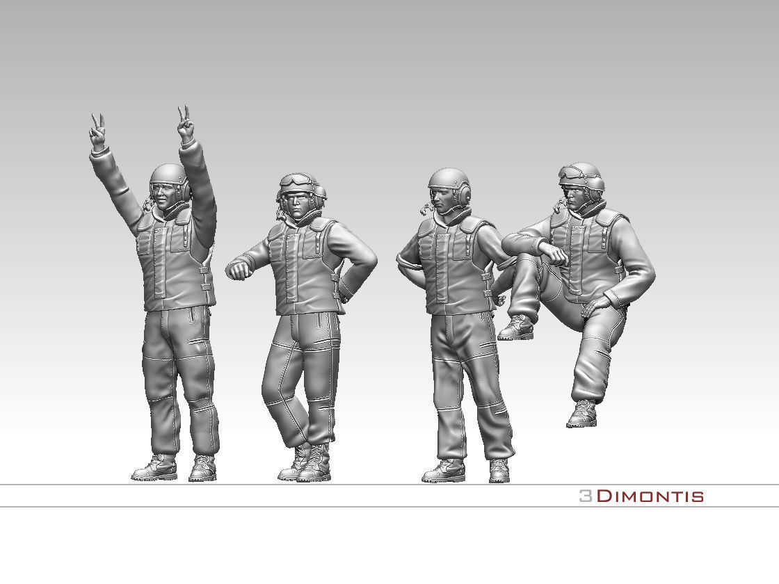 Israel tank crew IDF 3D print model_53