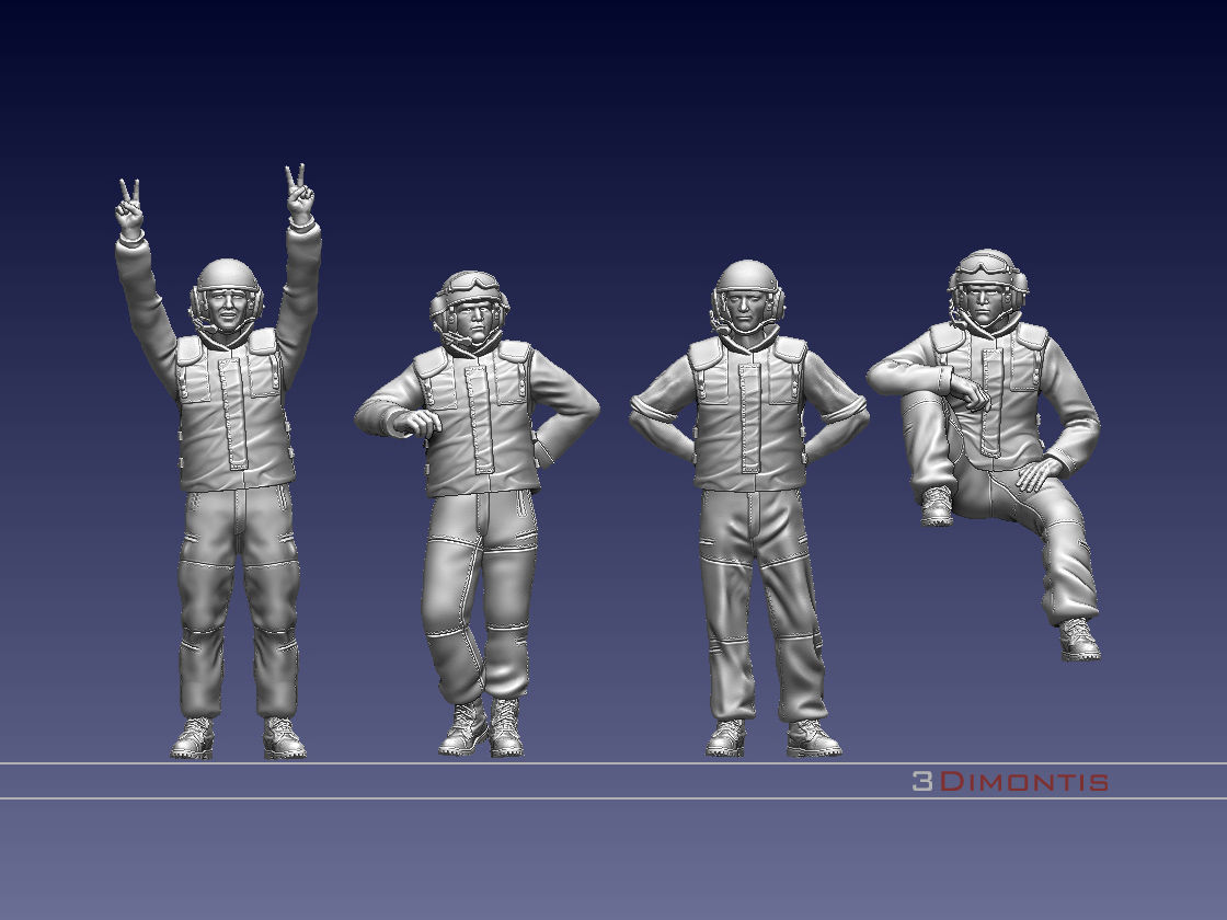 Israel tank crew IDF 3D print model_8