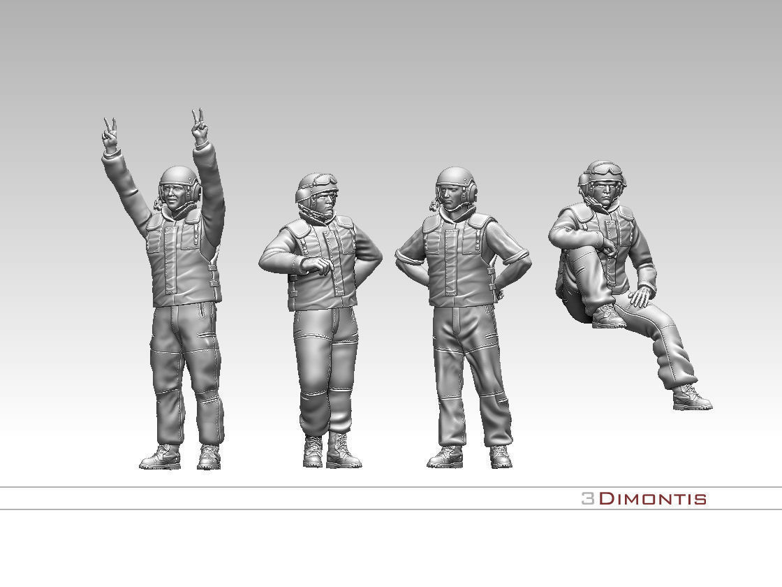 Israel tank crew IDF 3D print model_43