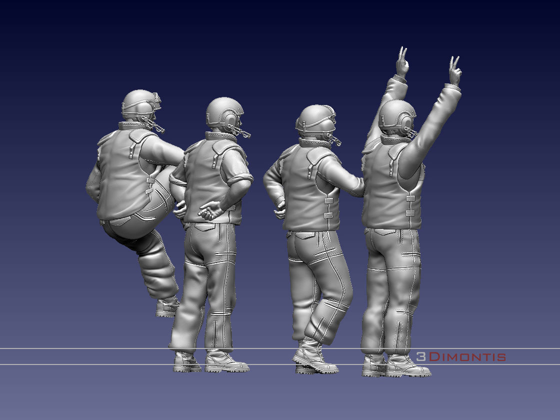 Israel tank crew IDF 3D print model_35