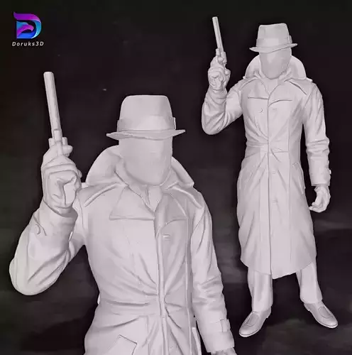 Rorschach Watchmen Action Figures Custom 3D Print Model