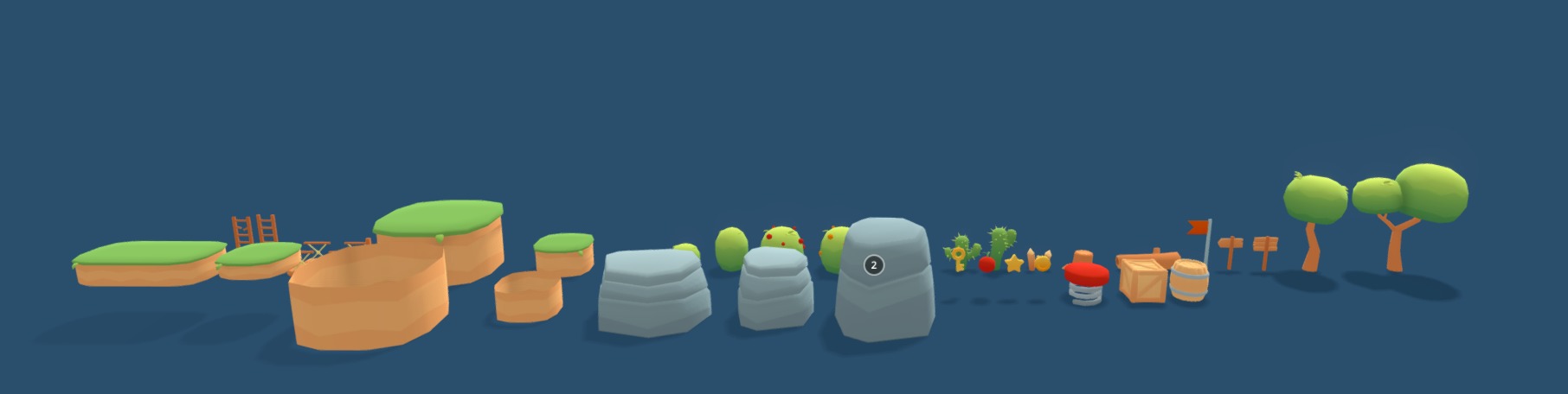 Lowpoly Platformer Kit Low-poly 3D model_3