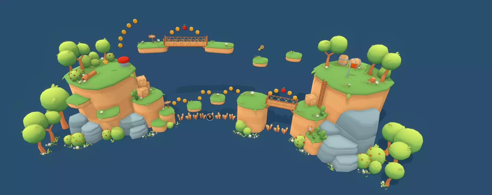 Lowpoly Platformer Kit Low-poly 3D model_0