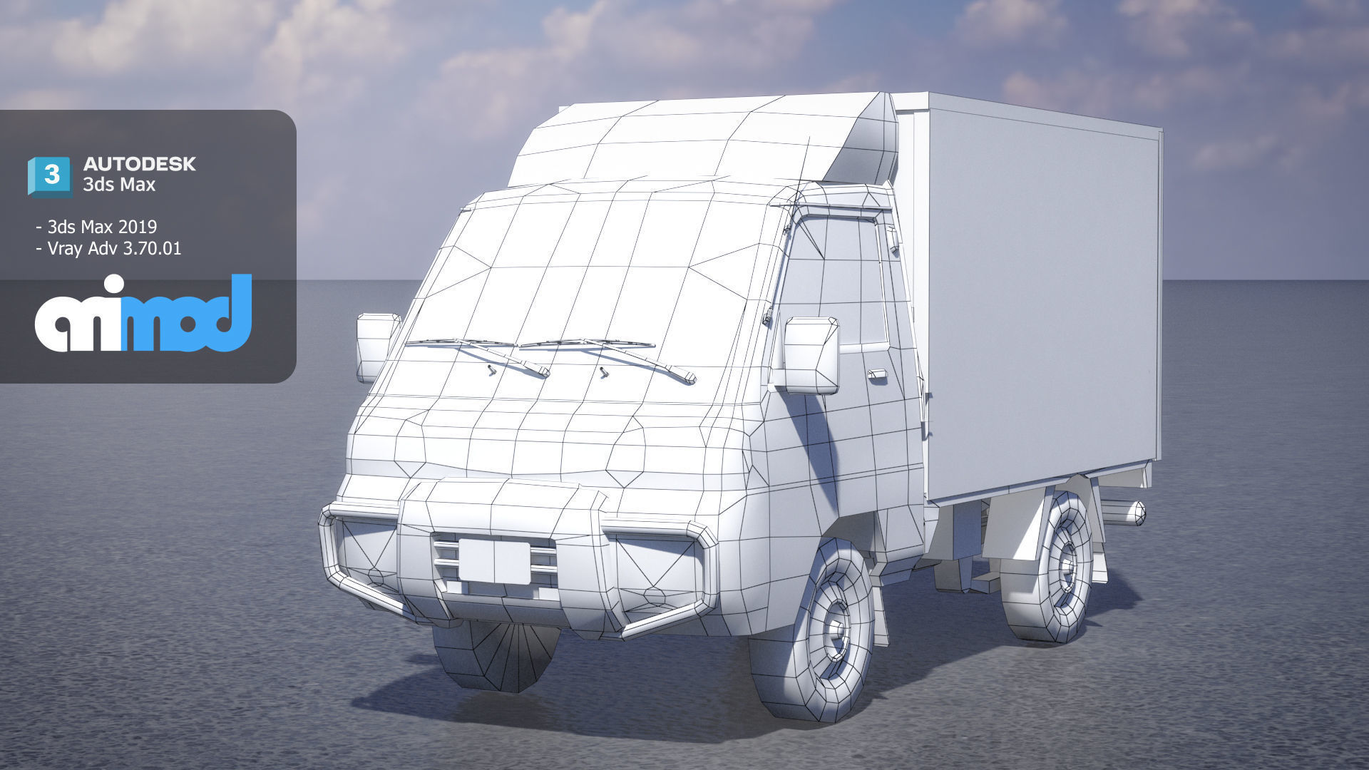 Hk Truck 001 3D model_5