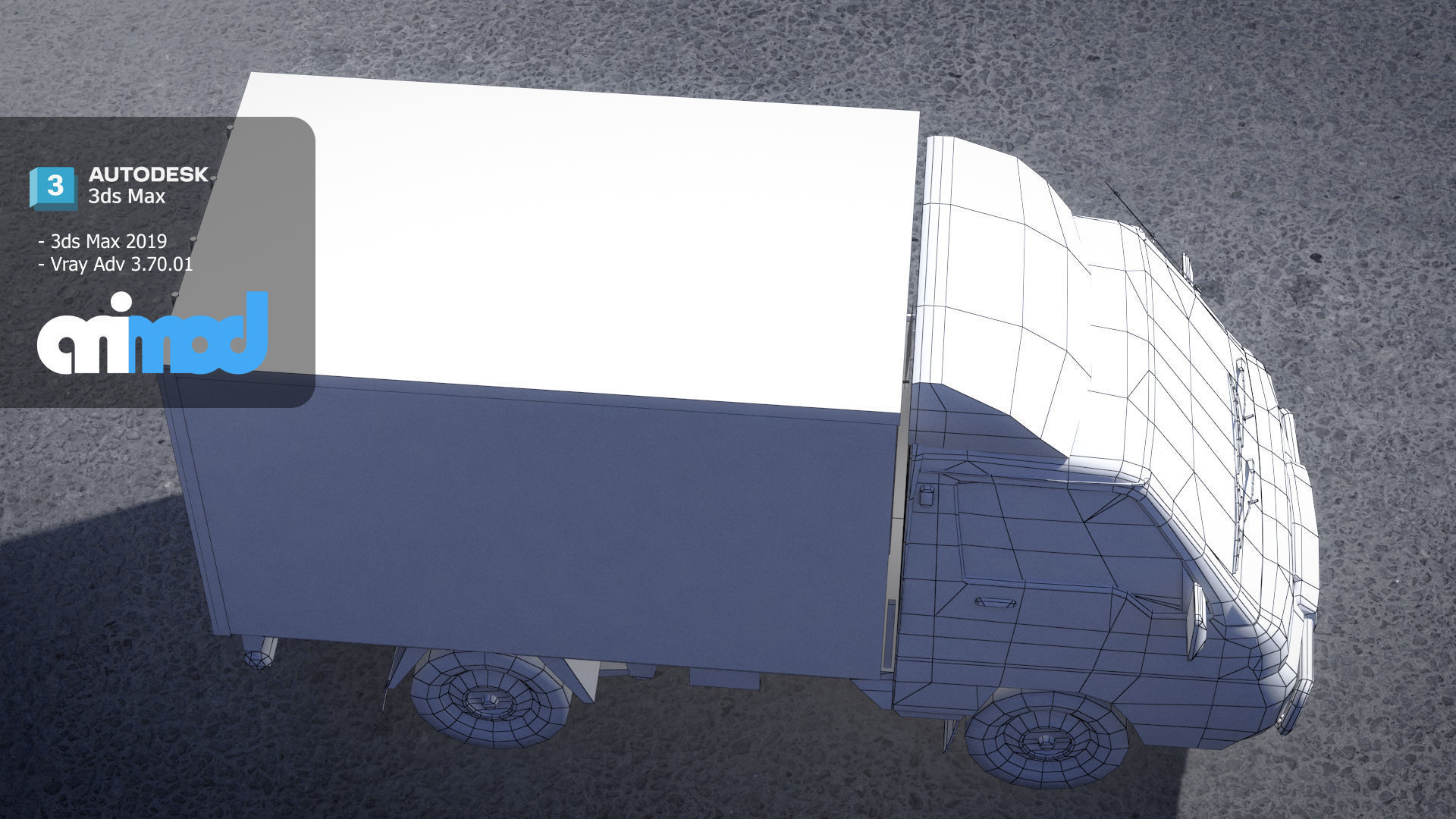 Hk Truck 001 3D model_9