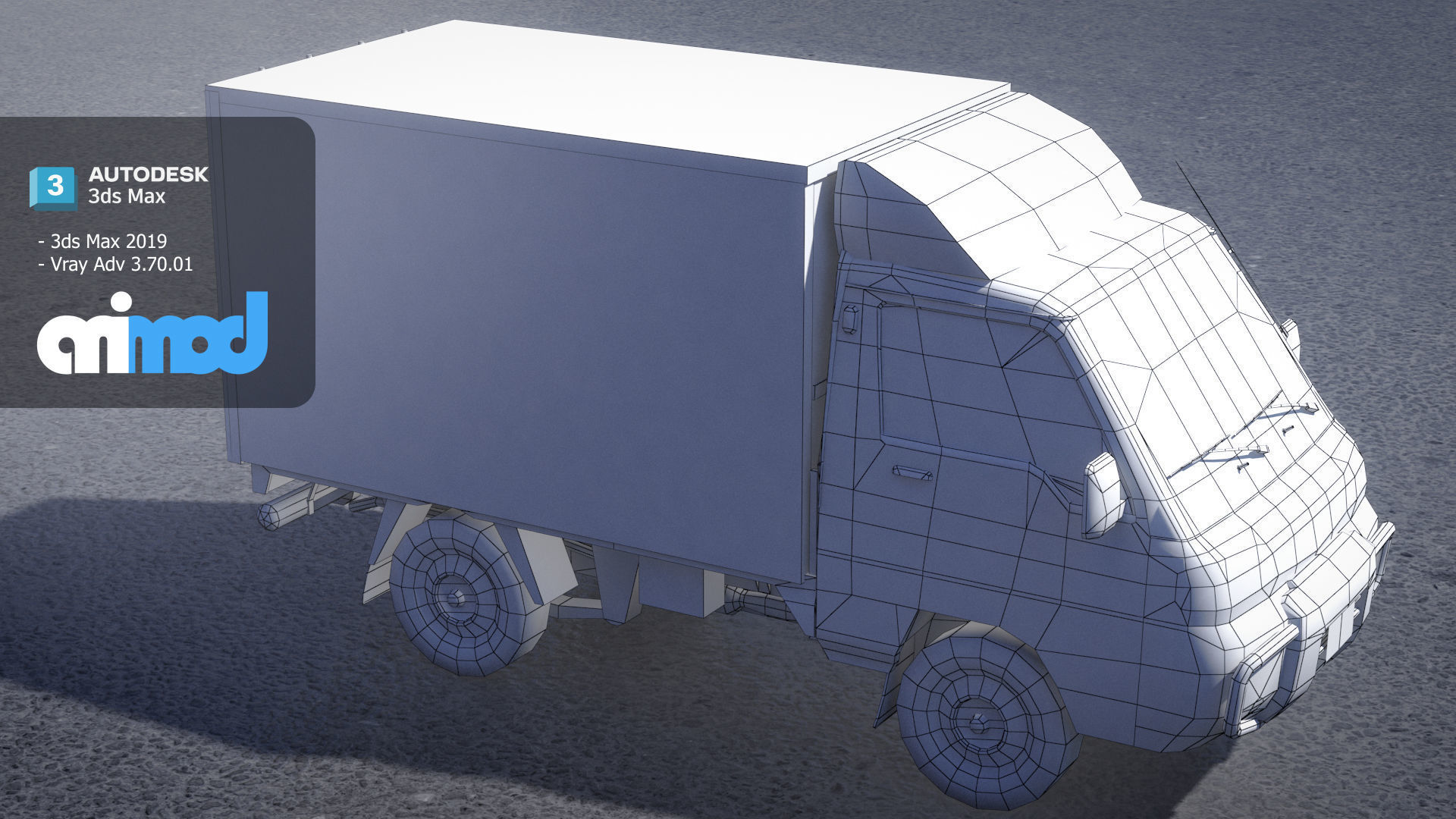 Hk Truck 001 3D model_8