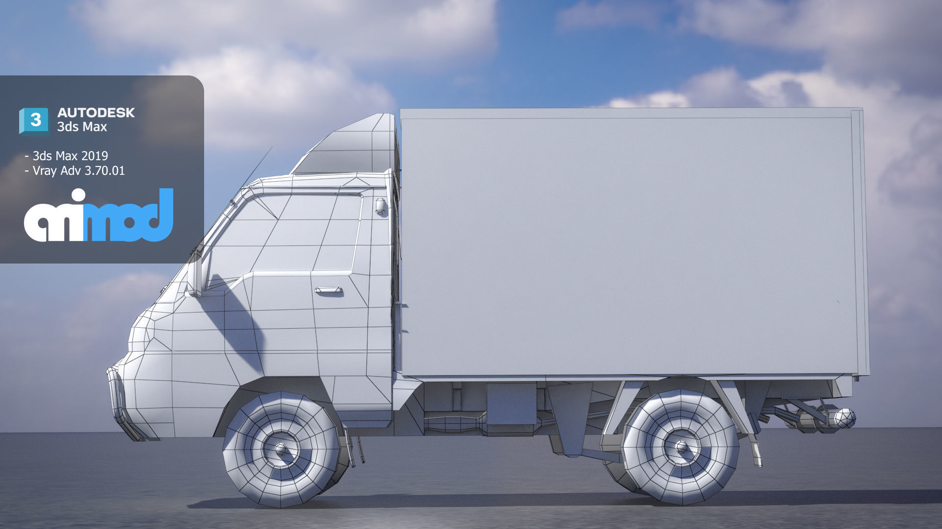 Hk Truck 001 3D model_7