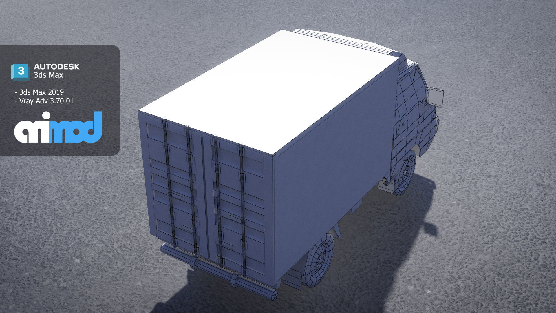 Hk Truck 001 3D model_6