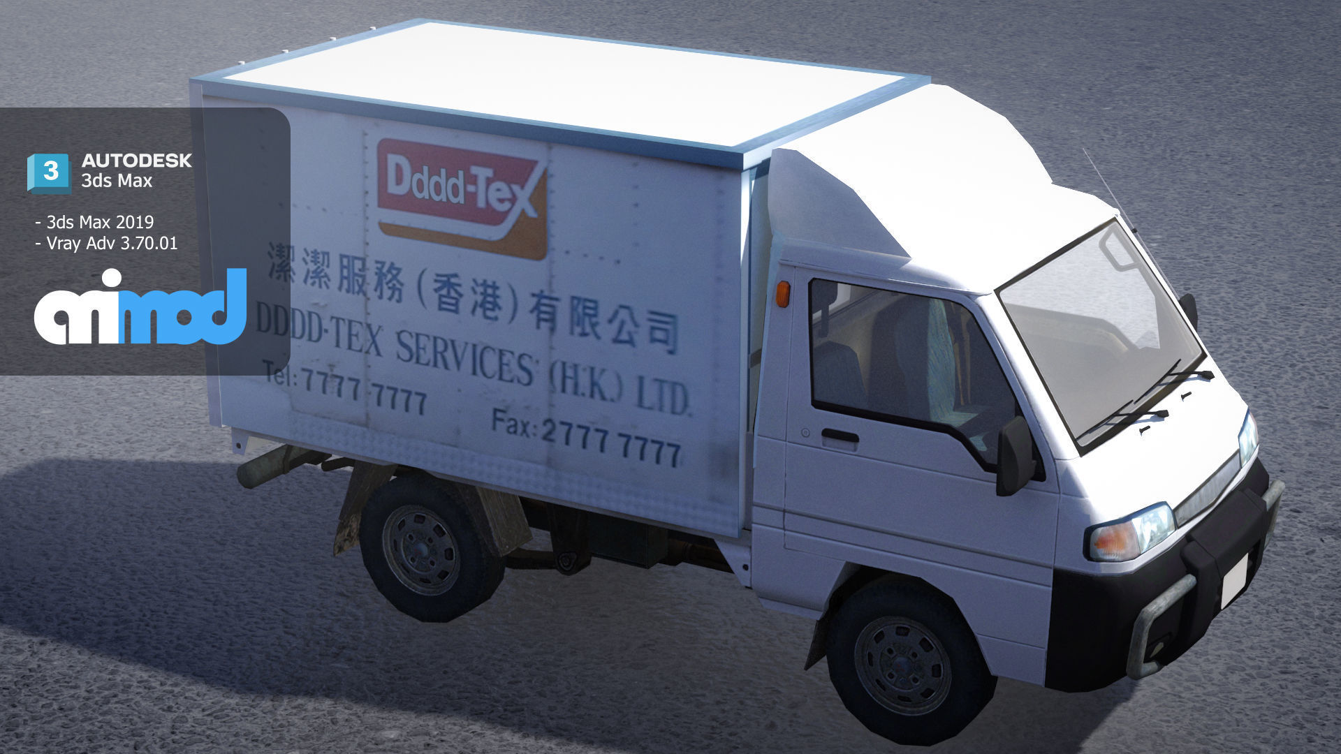 Hk Truck 001 3D model_3