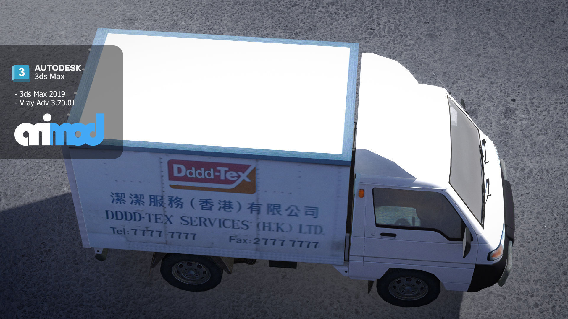 Hk Truck 001 3D model_4