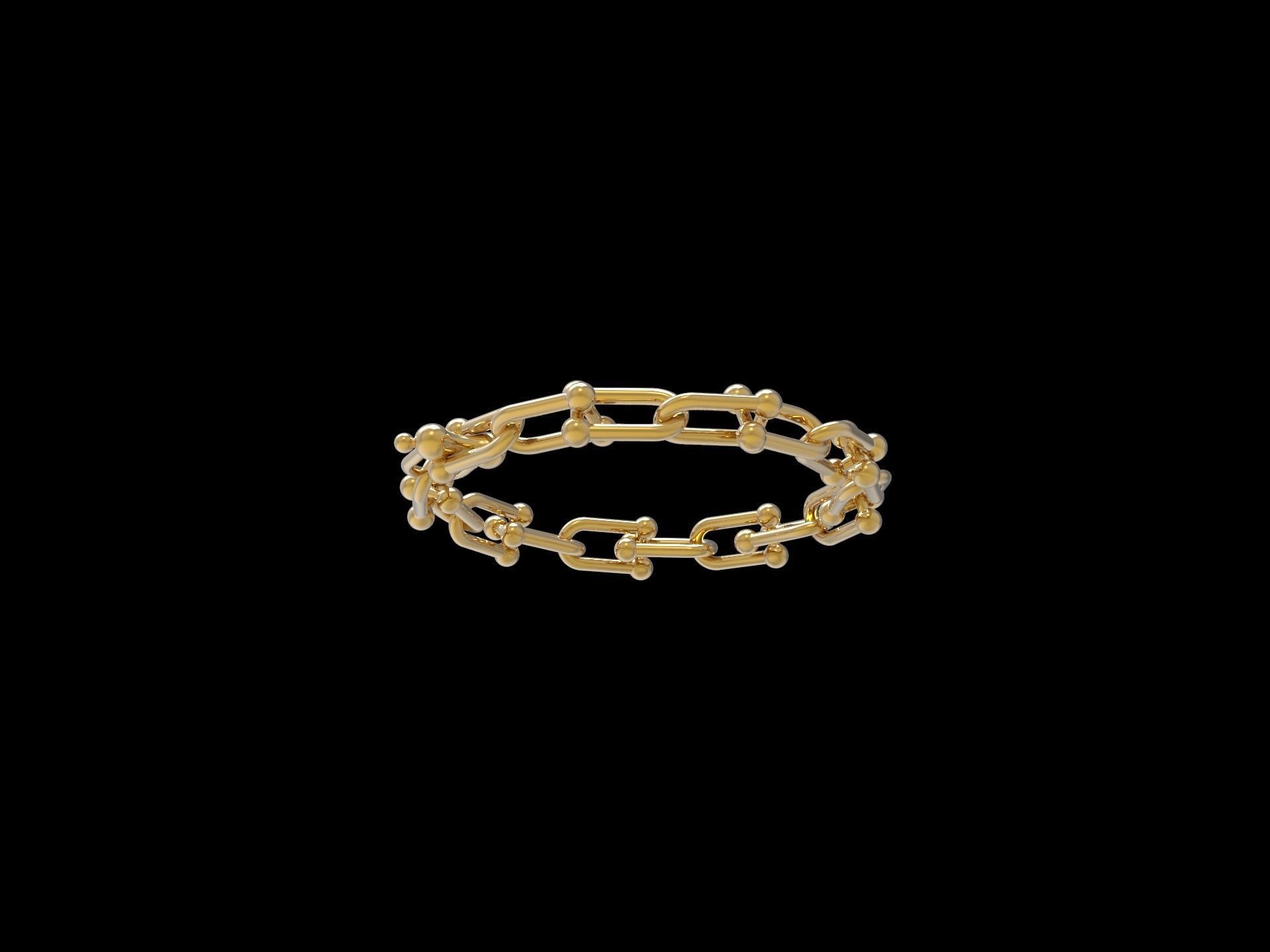 HardWear Link Bracelet 16 mm 3D print model_2